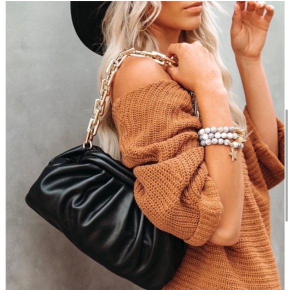 NEW CHIC CROSSBODY CHAIN POUCH BAG - Picture 3 of 5